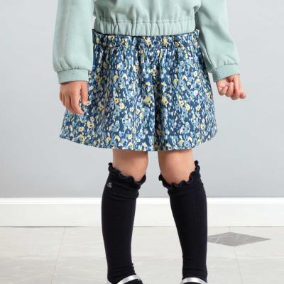 【お揃い】オンフルールフラワープリントキュロットパンツ(90~150cm)