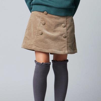 ストレッチコーデュロイダブルボタンショートパンツ(90~150cm)