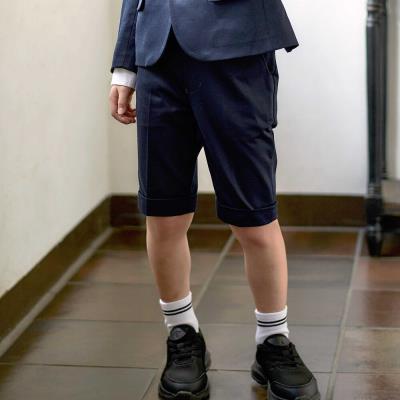 モクロディ裾ダブルハーフパンツ(110~130cm)