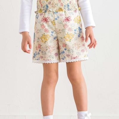 【お揃い】リップルマルシェフラワーショートパンツ(90~150cm)