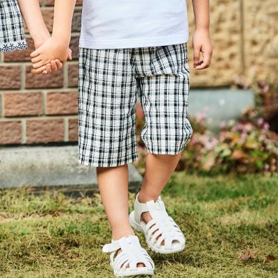 【お揃い】マドラスチェックサッカーポケット切り替えハーフパンツ(90~150cm)