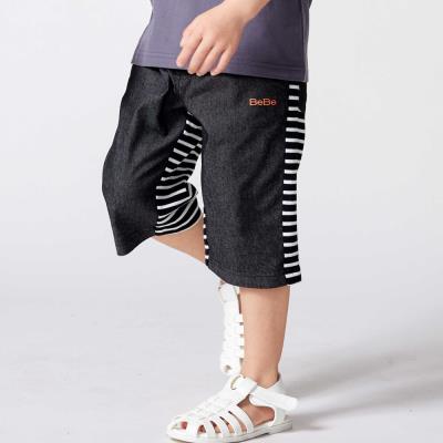 【抗菌・防臭】バックボーダーストレッチツイル6分丈パンツ(90~130cm)