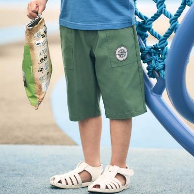 【接触冷感】ストレッチウェザーコンパス刺しゅうポケットハーフパンツ(90~160cm)