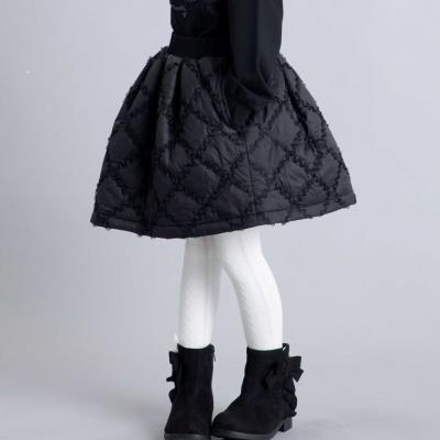 【お揃い】フリルキルティングウエストリブスカート(90~160cm)