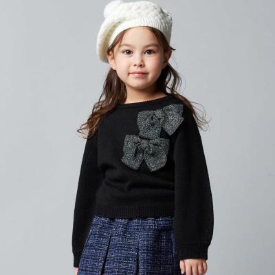 BIGリボンモチーフニットプルオーバー(100~150cm)