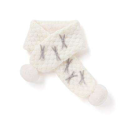 【お揃い】ポコポコニットリボンマフラー