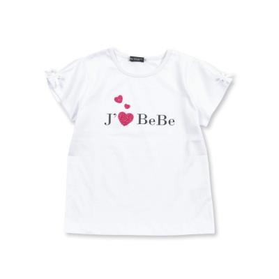 ロゴハート刺しゅう天竺半袖Tシャツ(90~150cm)