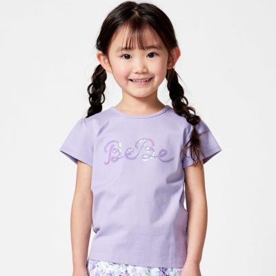 クリアスパンコールロゴ天竺半袖Tシャツ(100~150cm)