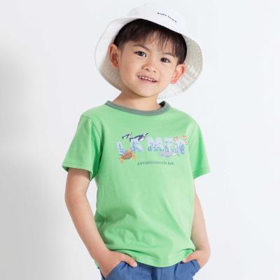 ウミノイキモノプリントロゴ天竺半袖Tシャツ(90~140cm)