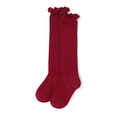 透かし編みメロウフリルハイソックス(13~24cm)