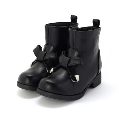 メタルポイントリボンショートブーツ(16~21cm)