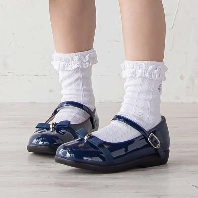 リボンベルトプレーントゥストラップシューズ(16~21cm)