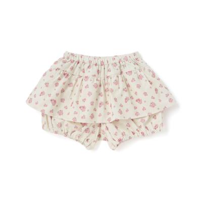 【お揃い】小花柄シャツコールペプラムカボチャパンツ(80~100cm)