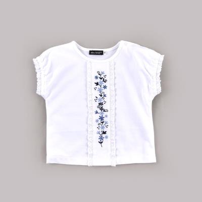 花柄刺繍 ボリューム袖 ショートスウェット | イーザッカマニア