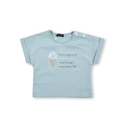 ファミリア　アイスクリームTシャツ100cm 水彩 タッチ アイスクリーム プリント Tシャツ（80～100cm）(80cm