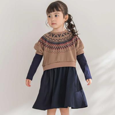 【限定商品】ノルディック切替長袖ワンピース(95~150cm) 【LIMITED EDITION】