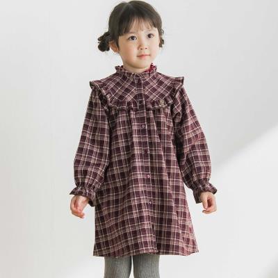 【限定商品】ネルチェック柄ワンピース(95～150cm)