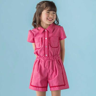 【限定商品】ダンガリーブラウス＋ショートパンツセットアップ(95～150cm)