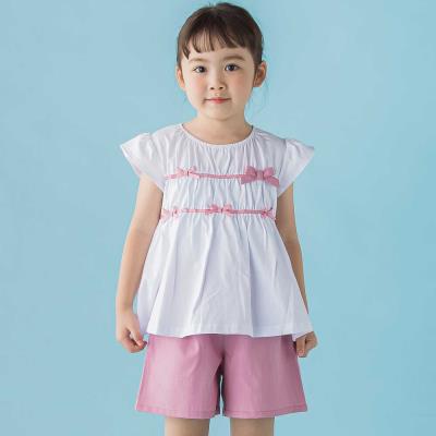 【限定商品】リボントップス＋キュロットパンツセットアップ(95～150cm)