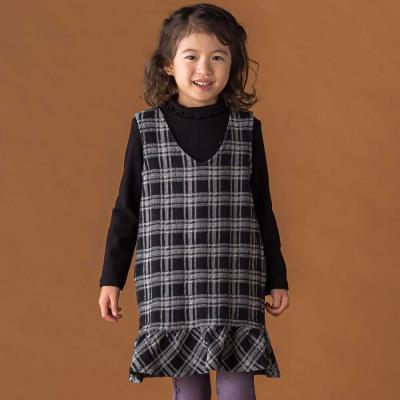 【限定商品】チェックデニムジャンパースカート(95~150cm)【LIMITED EDITION】