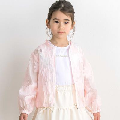 【店舗限定】花柄シアーライトブルゾン(95～160cm)