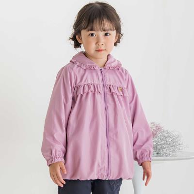 【限定商品】バックリボンフリルタフタブルゾン(95～160cm)