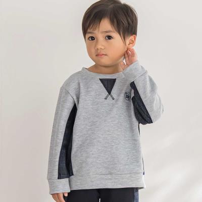 【限定商品】【お揃い】カノコボンディングチェックジャガード切り替えトレーナー(95~150cm) 【LIMITED EDITION】