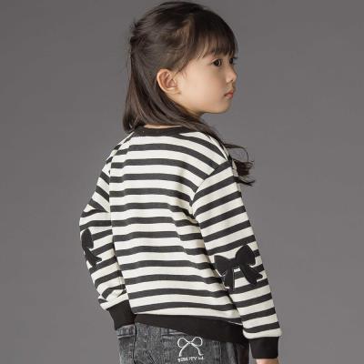 【限定商品】ボーダー裏毛リボントレーナー(95~150cm)【LIMITED EDITION】