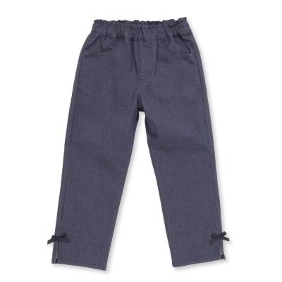 リボンプリントカラーデニムロングパンツ(95~150cm)