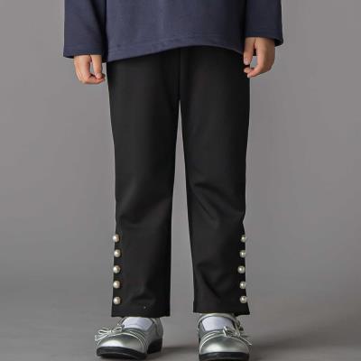 【限定商品】裾パールボタンポンチロングパンツ(95~150cm) 【LIMITED EDITION】