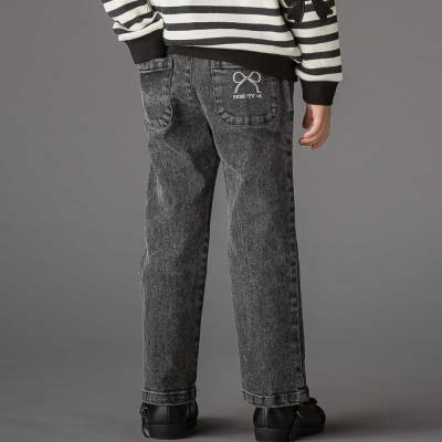 【限定商品】フリルストレッチデニムロングパンツ(95~150cm)【LIMITED EDITION】