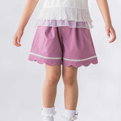 【限定商品】裾はしごレースキュロット(95～160cm)