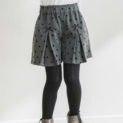 【限定商品】ドットリボン柄キュロット(95～160cm)
