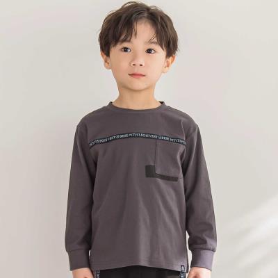 【限定商品】ロゴテープライン天竺長袖Tシャツ(95~160cm) 【LIMITED EDITION】
