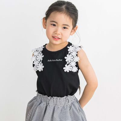 【限定商品】フラワーレース ノースリーブトップス(100～160cm)