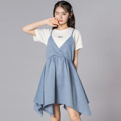 半袖Tシャツドッキングワンピース(130~160cm)