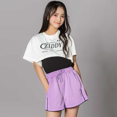 重ね着風Tシャツ＆ショートパンツセット(130~160cm)(130cm