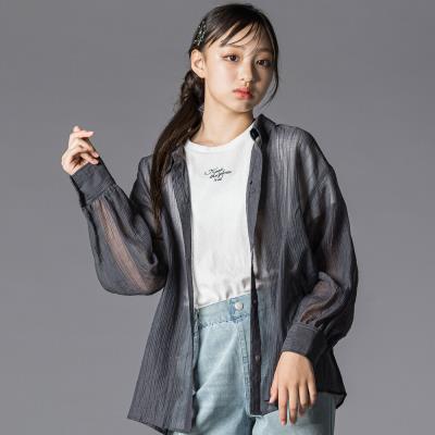 オフショルダー2WAY長袖シャツ＆半袖Tシャツセット(130~160cm)