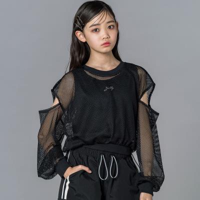 メッシュトップス＆タンクトップセット（スポMIXクロップ）(130~160cm)