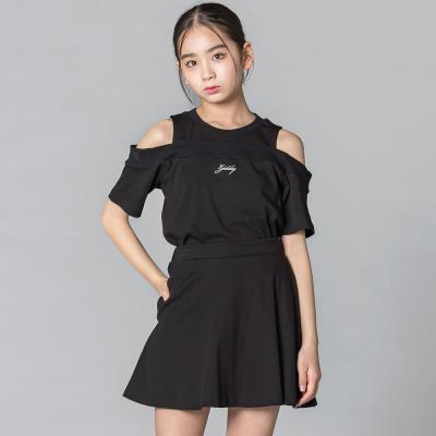 オフショルダートップス＆スカートSET(130~160cm)