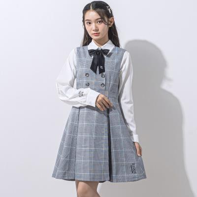 グレンチェックジャンパースカート(130~160cm)