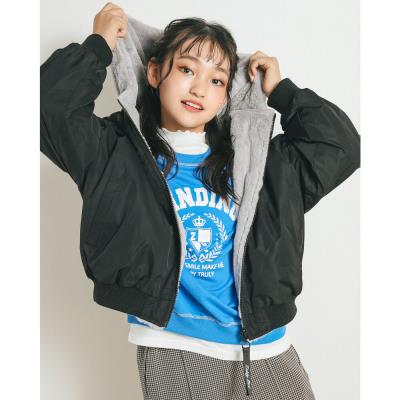 リバーシブルファージャケット ジディー ZIDDY リバーシブルファーブルゾン(130~160cm