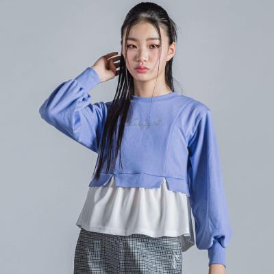 ロゴラインストーンドッキングトレーナー(130~160cm)