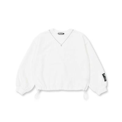 ネックレス付きキルトドロストプルオーバー(130~160cm)