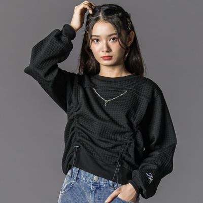 膨れジャガードﾄドロストトップス(130~160cm)