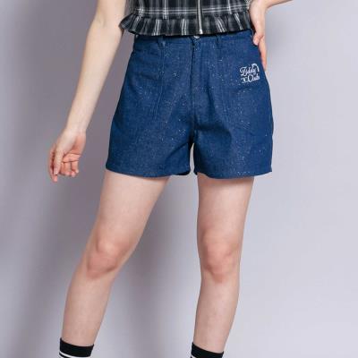 ラメデニムボトム(130~160cm)(130cm ネイビー): ボトム【べべ