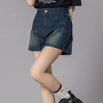 ラインストーンショートデニムパンツ(130~160cm)