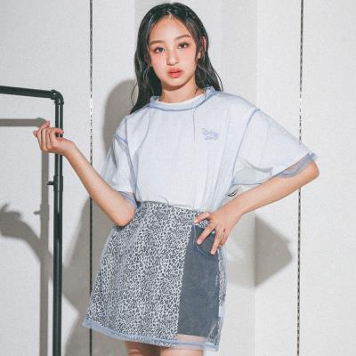 チュールアンサンブル＆ビッグTシャツセット(130~160cm)(130cm