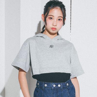 フード付きドッキングTシャツ(130~160cm)