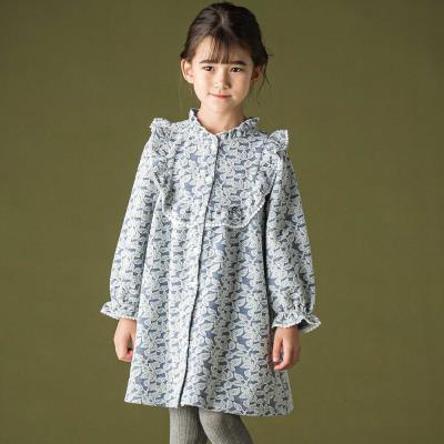 花ジャカードフリルワンピース(95～150cm)